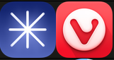 logos of Helium and Vivaldi
