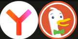 logo for yandex and duckduckgo